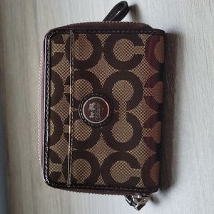 Coach zip wallet